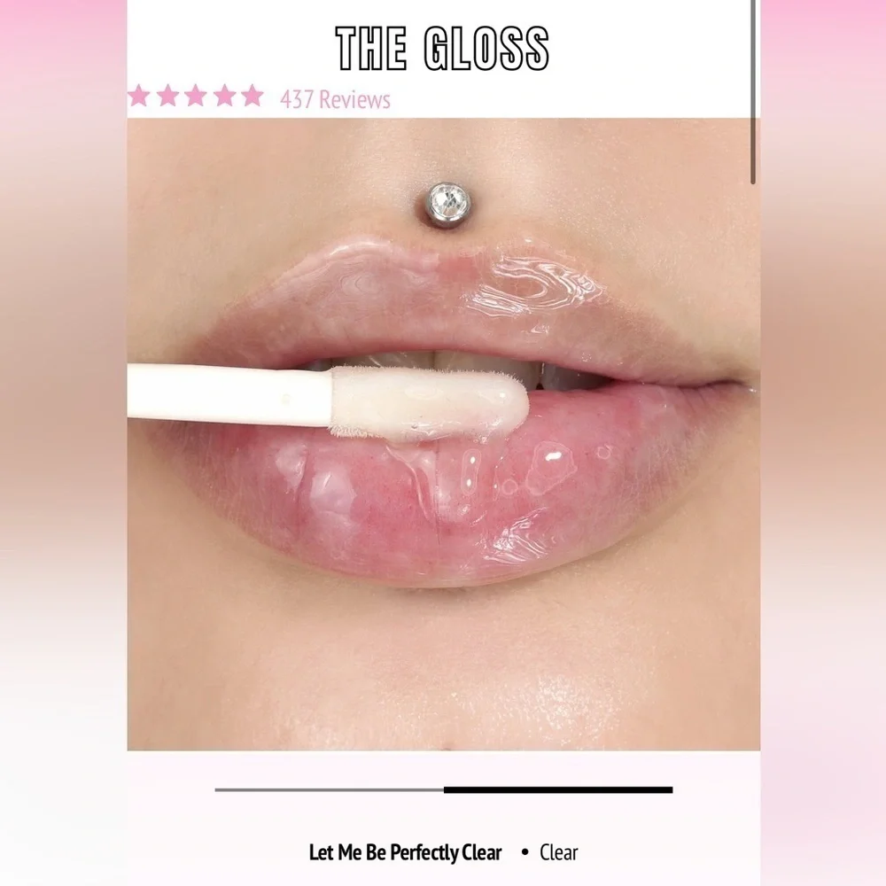 Jeffree Star The Gloss, in color Let Me Be Perfectly Clear. New!